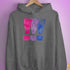 Bisexual Pride Exclamation Points Hoodie - Grey Heather